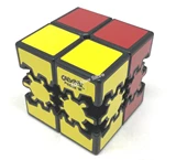 Bram & Oskar Gear 2x2 Cube Black Body (Red-Yellow stickers)