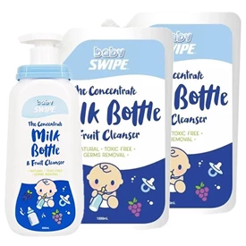 Swipe威宝 奶瓶及蔬果浓缩洗剂/ 1+2 优惠套装