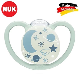 德國Nuk Space Night 超透氣夜光安撫奶嘴/ 6-18M 太空