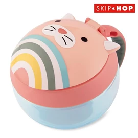 美國Skip Hop 可愛動物園隨行零食杯-小貓