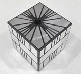 Mirror 3-Layers Square-5 Cube Black with Silver Stickers (Ge mod)