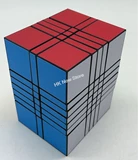 3x5x7 Cuboid Black with 6-color sticker set (Ji mod)