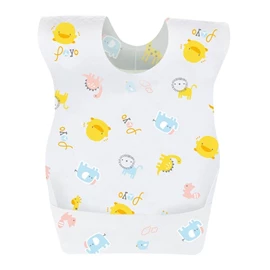 台湾黄色小鸭 三层防水抛弃围兜-10入