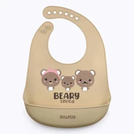 Snapkis Oh-So-Soft 柔软食物级矽胶围兜-Bear