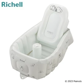 日本Richell 两用型充气婴儿浴盆-Snoopy