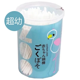 日本平和 嬰兒用細軸棉棒(超幼)/ 200入