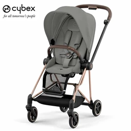 德国Cybex MIOS 3 轻便型婴儿手推车-玫瑰金车架/ Mirage Grey
