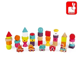 法国Janod 木制串珠乐/ 马戏团 42件