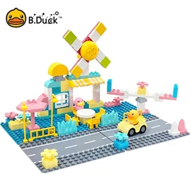 B.Duck 大顆粒積木/ 風車咖啡廳 98pcs