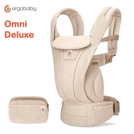 美國Ergobaby Omni Deluxe 多功能透氣嬰兒背帶-自然米