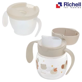 日本Richell TLI 第4代 直飲水杯套裝/ 動物 100ml+200ml