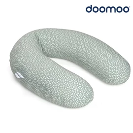 比利時Doomoo Buddy 有機棉舒眠月亮枕-湖水綠/雲