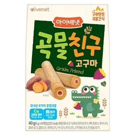 韓國Ivenet貝貝 糙米手指餅/ 甜薯味 5g x 8條