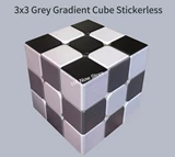 Grey Gradient 3x3x3 Cube Stickerless