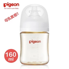 日本Pigeon 母乳实感宽口径PPSU奶瓶-160ml 纯净白