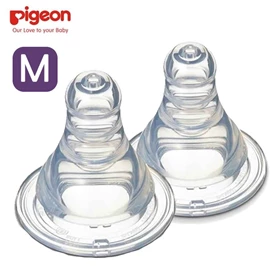 日本Pigeon 標準口徑奶嘴/ M碼 兩個裝