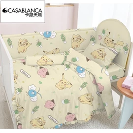 【Casablanca】婴儿床 2件套(床单连枕袋)-比卡超