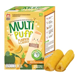 Apple Monkey 有機糙米藜麥泡芙手指餅-25G 南瓜胡蘿蔔