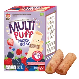 Apple Monkey 有機糙米藜麥泡芙手指餅-25G 雜莓