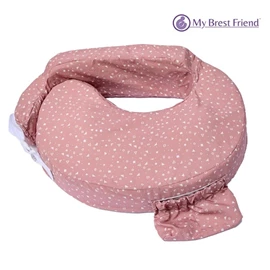 美國My Brest Friend 可調式O型哺乳枕(純棉)-玫瑰粉碎花