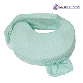 美國My Brest Friend 可調式O型哺乳枕(純棉)-薄荷綠