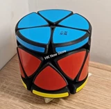 Junior Megaminx Barrel Black with Blue-Red-Yellow Label (Lee Mod)