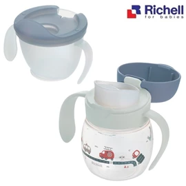 日本Richell TLI 第4代 直飲水杯套裝/ 汽車 100ml+200ml