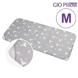 韓國GIO 二合一有機棉超透氣排汗床墊-M碼 60x120cm 月亮兔