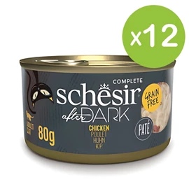 Schesir After Dark 貓主食肉醬罐/ 雞肉 80g X 12罐