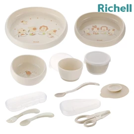 日本Richell TLI 第二代 豪華餐具禮盒套裝