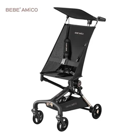 Bebe Amico Z1 輕巧口袋手推車/ 黑曜燦金