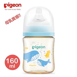 日本Pigeon 母乳實感寬口徑PPSU奶瓶-160ml 深海樂園