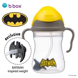 澳洲b.box 防漏吸管學飲杯/ PP 蝙蝠俠 240ml