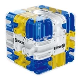 Steel Ball Rolling 3D Maze 3x3x3 Cube (with Blue)