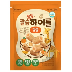 韩国Ivenet贝贝 加钙迷你谷物卷/ 柑橘味 50g