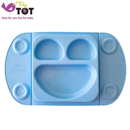 英國Tidy Tot EasyMat Mini 矽膠吸盤式餐盤/ 藍色花園