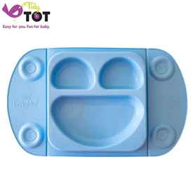 英国Tidy Tot EasyMat Mini 矽胶吸盘式餐盘/ 蓝色花园