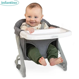 美國infantino 多功能便攜式加高餐椅