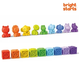Bright Starts Cubes & Cuties 疊疊扭扭軟積木-18件裝