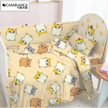 【Casablanca】婴儿床上用品套装(12件装)-黄阿玛的後宫生活