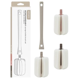 韓國Mother-K 可替換式海綿奶瓶刷(附2個替換頭)