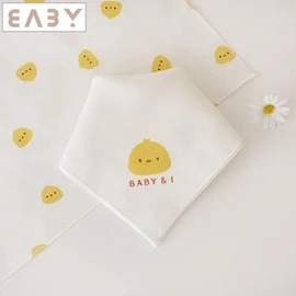韩国Baby&I 纯棉婴儿纱巾-10块装 小鸡