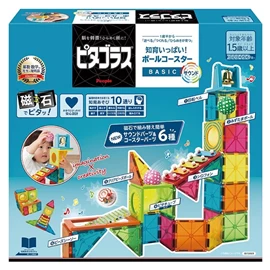 日本People 益智磁性積木BASIC系列/ 球滑道&聲音遊戲組 33片