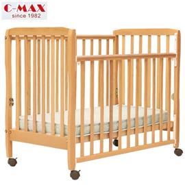 C-MAX 標準嬰兒床 #108 (附送3吋床褥)-原木色