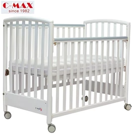 C-MAX 標準嬰兒床 #1705 (附送4吋床褥)-白色