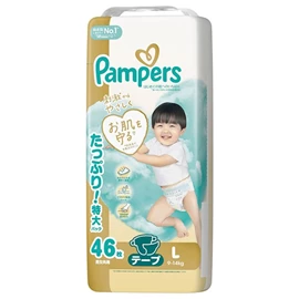 Pampers Ichiban 嬰兒紙尿片(增量裝)-L碼46片(9-14kgs)
