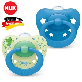 德國Nuk Signature 安撫奶嘴/ 6-18M 男仔色 兩個裝