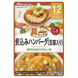 日本和光堂 便利即食餐包-豆腐漢堡排 80g