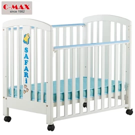 C-MAX 標準嬰兒床 #601-OSM (附送4吋床褥)-白色