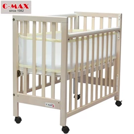 C-MAX 標準嬰兒床 #887-A (附送3吋床褥)-象牙木色